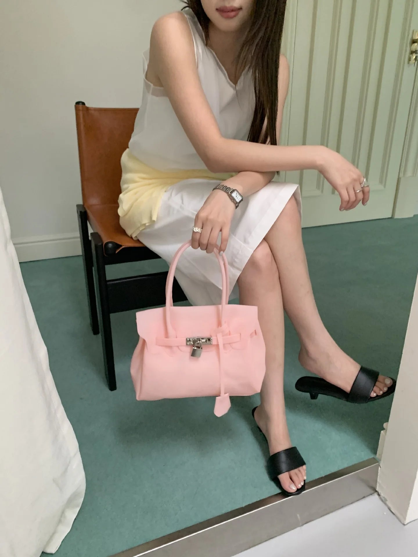 Sac Cabas Femme Style Vintage Minimaliste 20 Coloris Port Épaule Bandoulière – CLEVI Paris