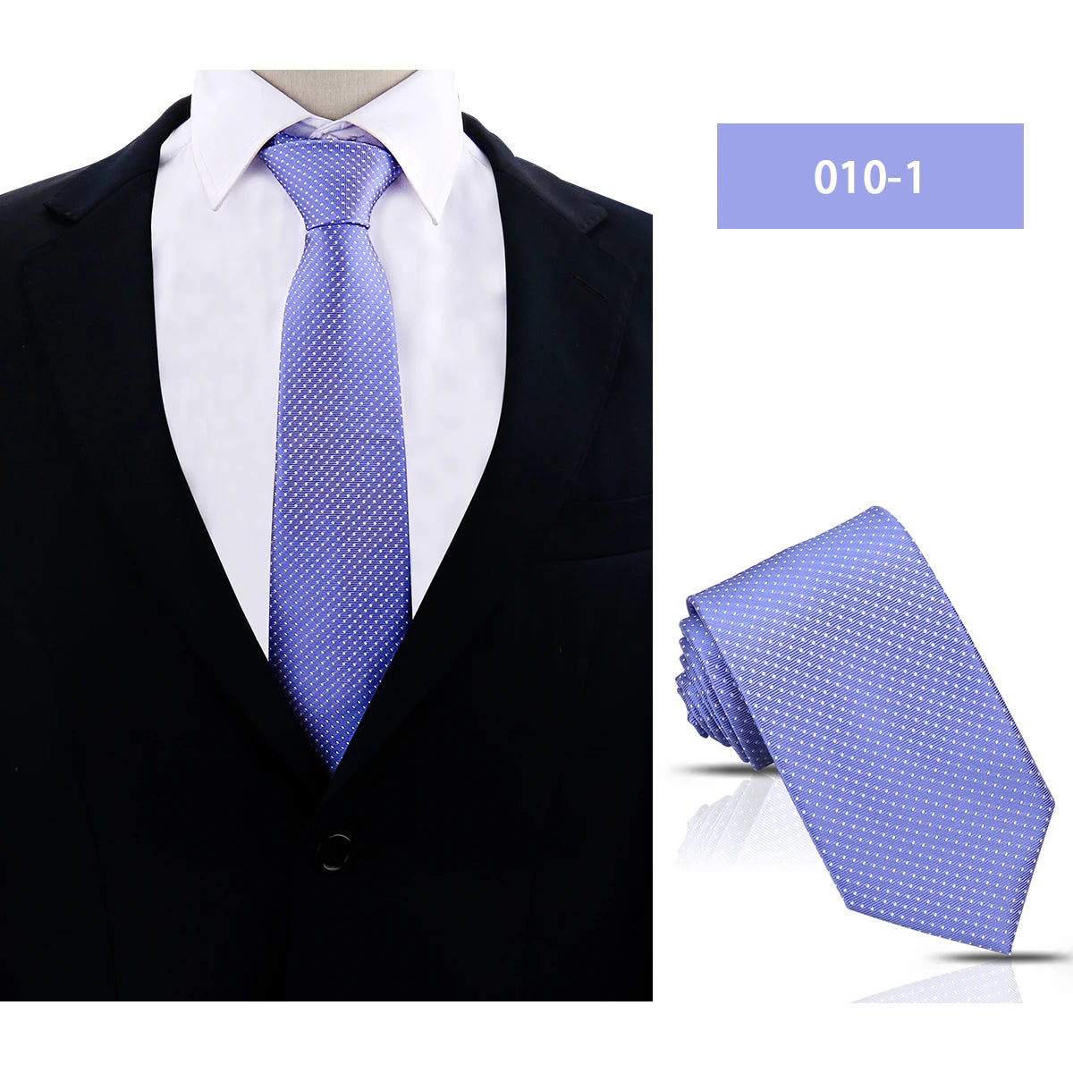 Cravate homme à pois 8 cm – CLEVI Paris