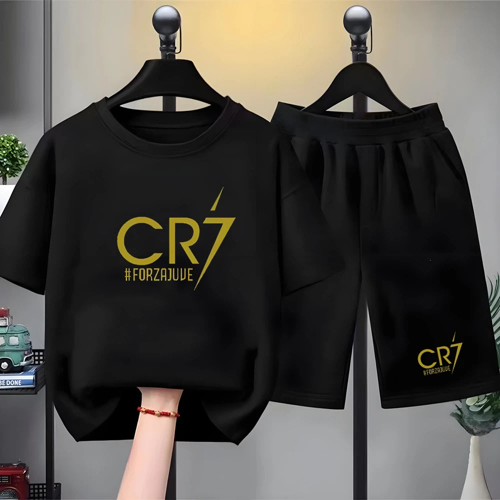 Ensemble sport enfant T-shirt et short – CLEVI Paris
