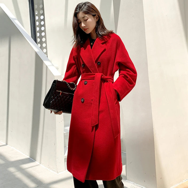 Manteau long femme laine et cachemire – CLEVI Paris