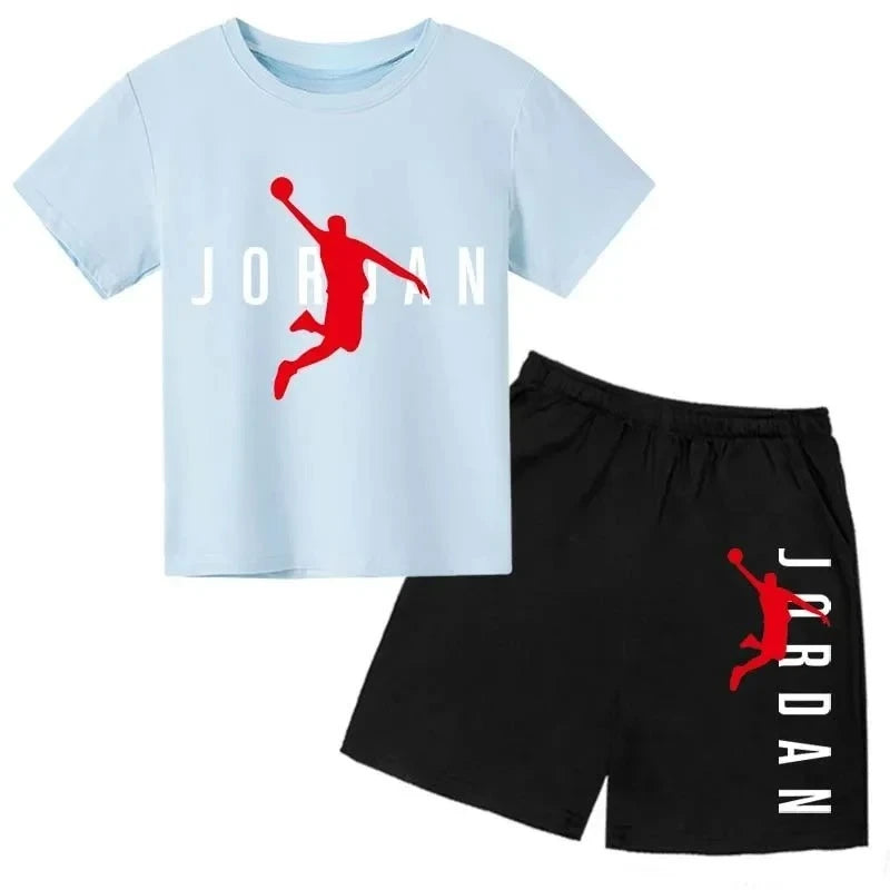 Ensemble enfant T-shirt et short en coton – CLEVI Paris