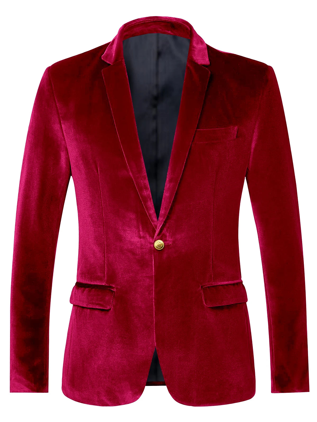 Blazer velours homme à bouton doré – CLEVI Paris