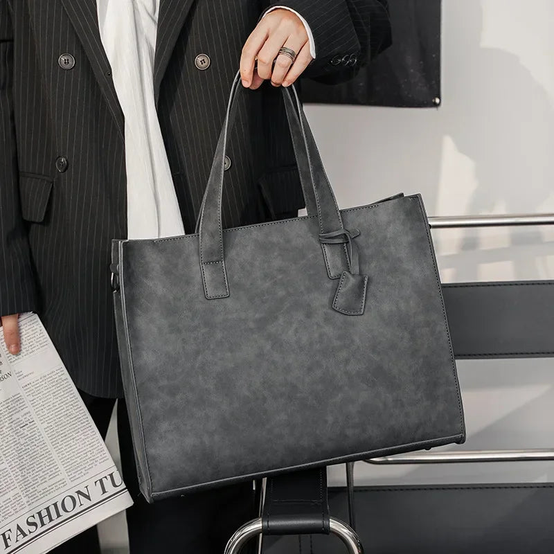 Sac Cabas Unisexe PU Multifonction Grande Capacité 41x32x10cm – CLEVI Paris
