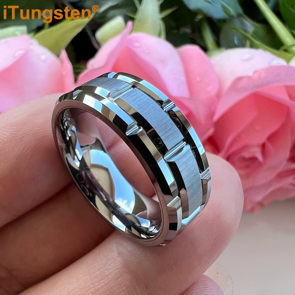 Bague Unisexe en Tungstène Noir, Or ou Argent – CLEVI Paris