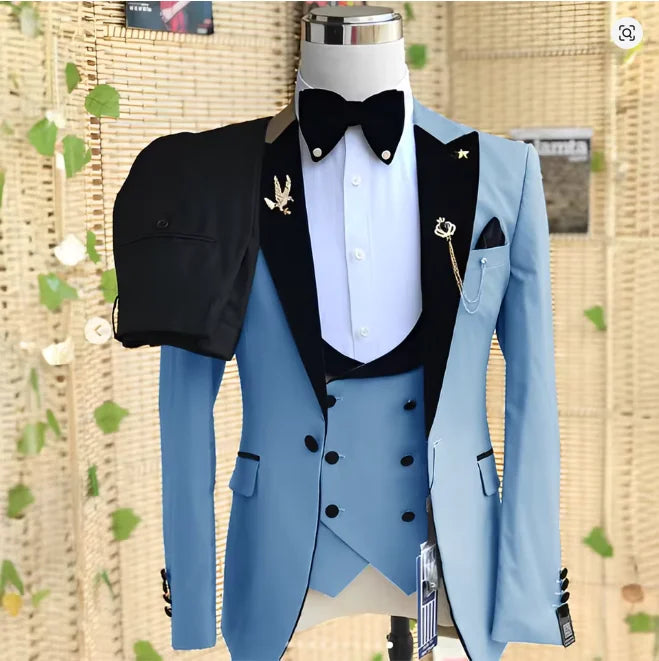 Costume homme 3 pièces à revers – CLEVI Paris