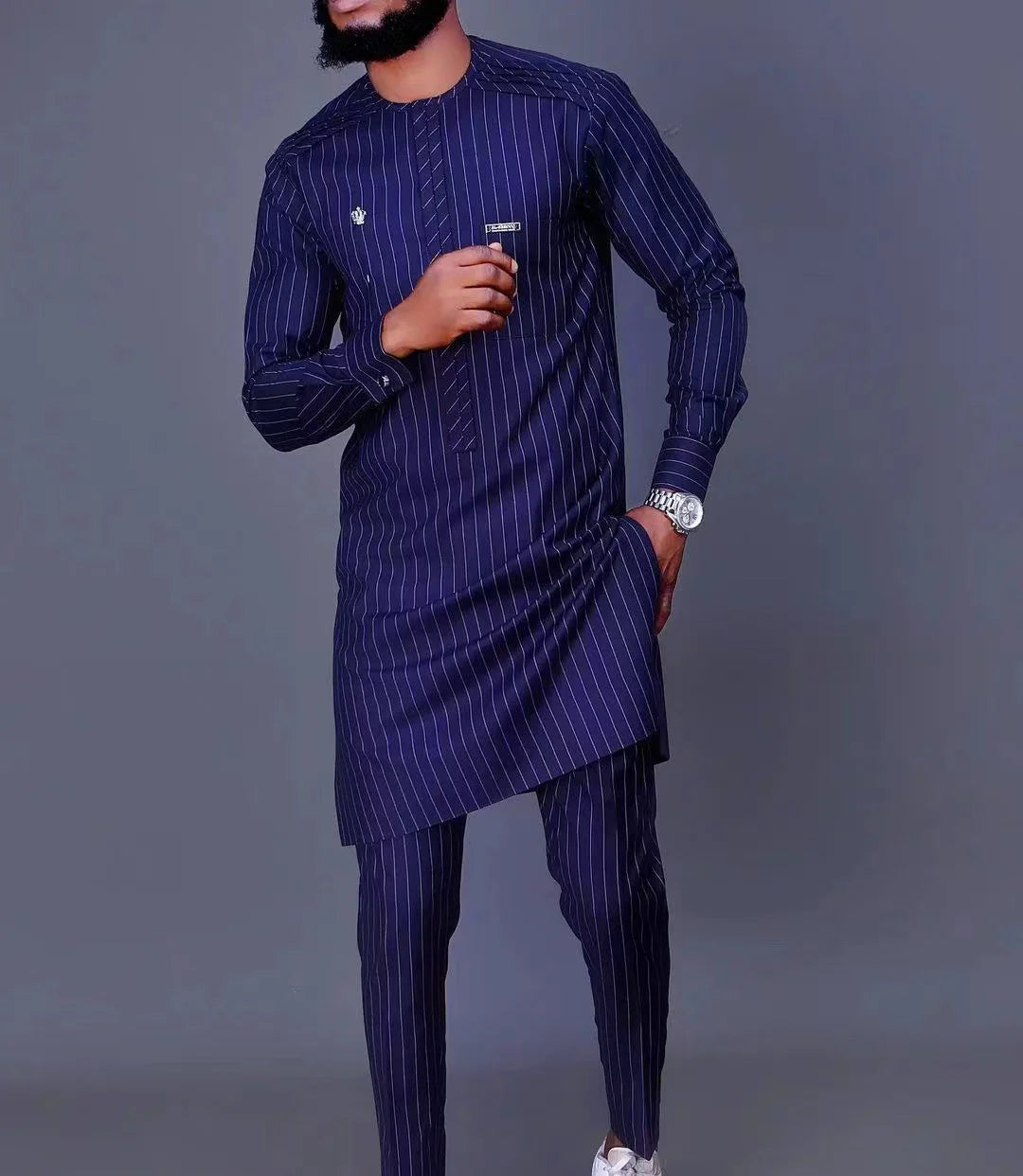 Ensemble Traditionnel Africain Homme Kaunda – CLEVI Paris
