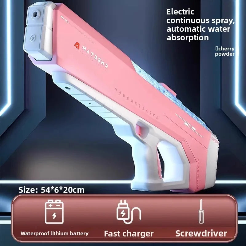 Pistolet à eau électrique LED, tir automatique – CLEVI Paris