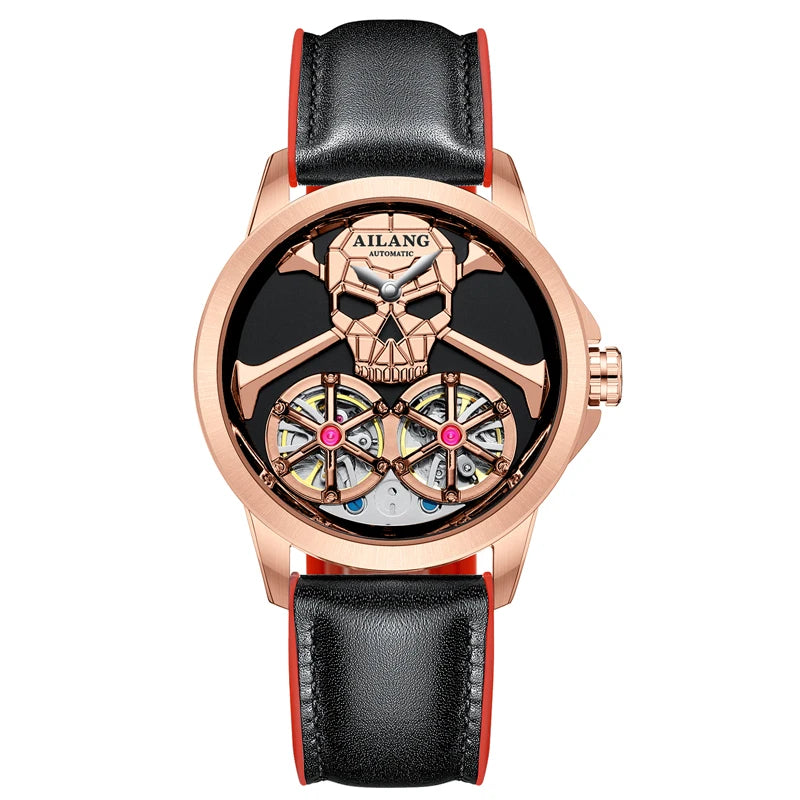 Montre automatique AILANG 8836 tête de mort – CLEVI Paris