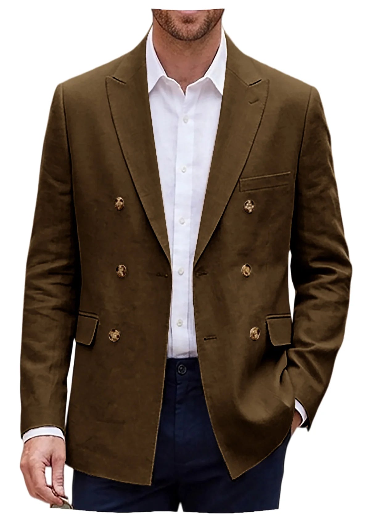 Blazer lin homme coupe slim – CLEVI Paris