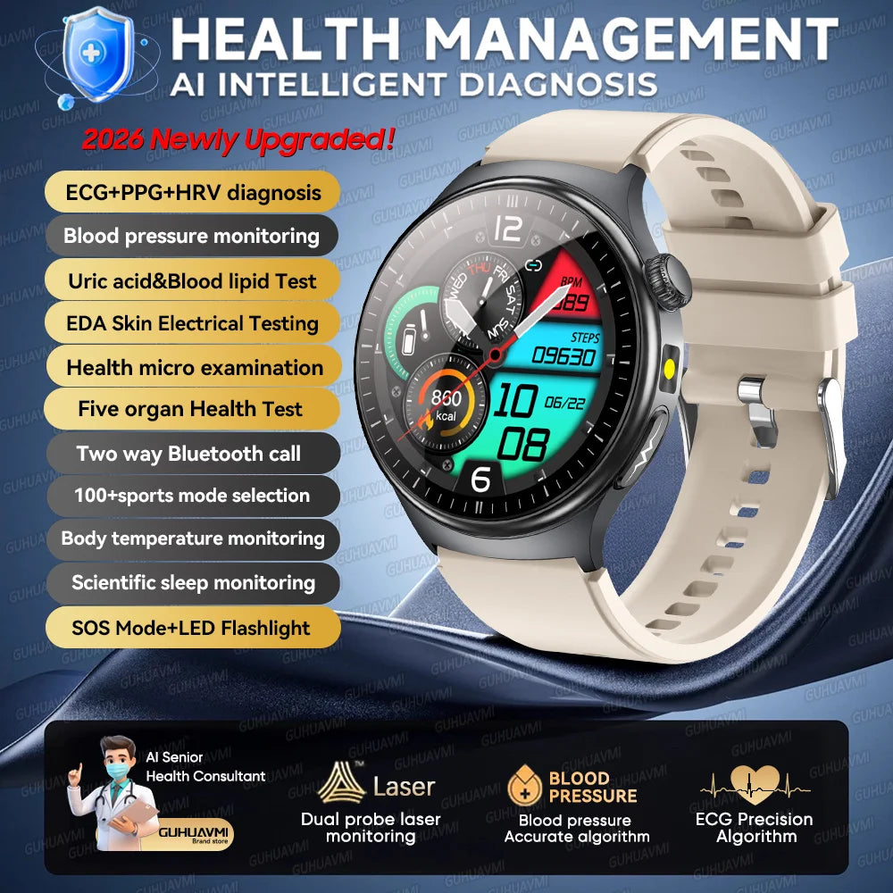 Montre GUHUAVMI TK27 AMOLED Bluetooth – CLEVI Paris