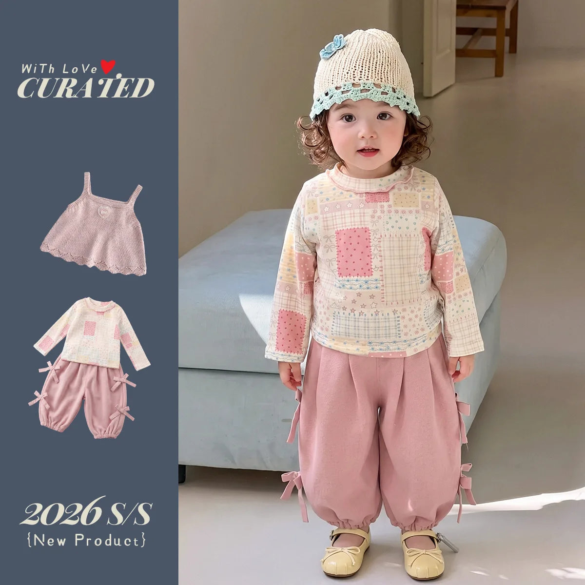 Tenue bébé fille en coton, ensemble ou gilet – CLEVI Paris