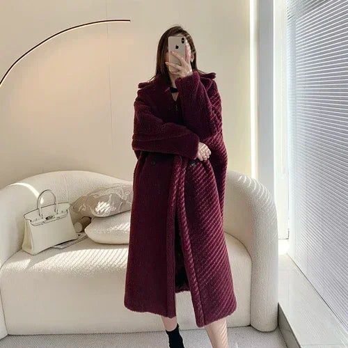 Manteau teddy femme boutonné – CLEVI Paris