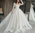 Robe de mariée en dentelle et tulle robe de bal – CLEVI Paris