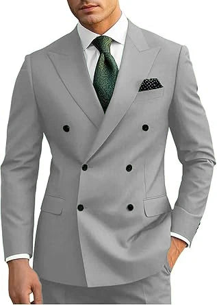 Costume homme 2 pièces double boutonnage – CLEVI Paris
