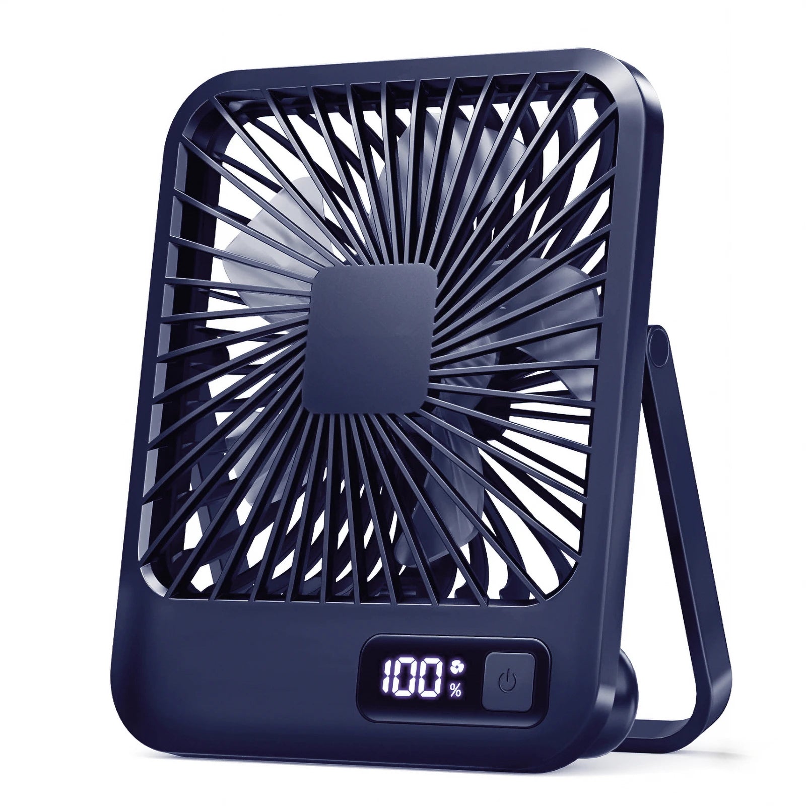 Ventilateur de Bureau USB Rechargeable Pliable 180° 5 Vitesses Affichage Batterie – CLEVI Paris
