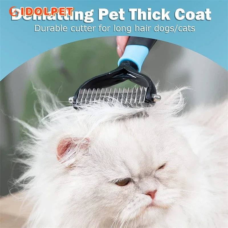 Brosse démêlante double face pour chien et chat – CLEVI Paris