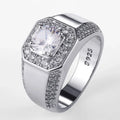 Bague Homme Argent 925 Zircon – CLEVI Paris