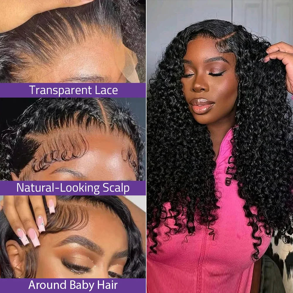 Perruque Bouclée Cheveux Humains Lace Front – CLEVI Paris