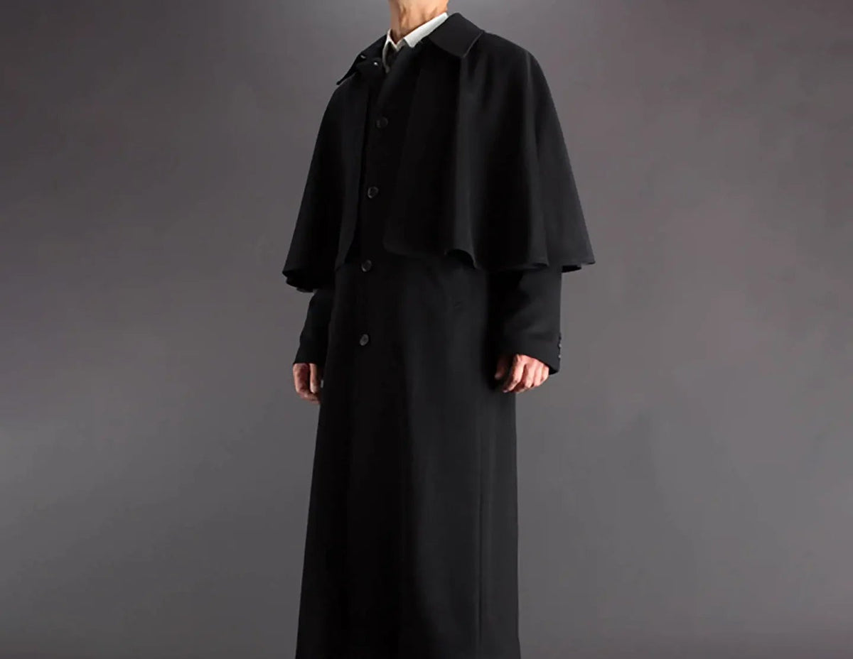 Manteau Homme Long Laine Mélangée – CLEVI Paris