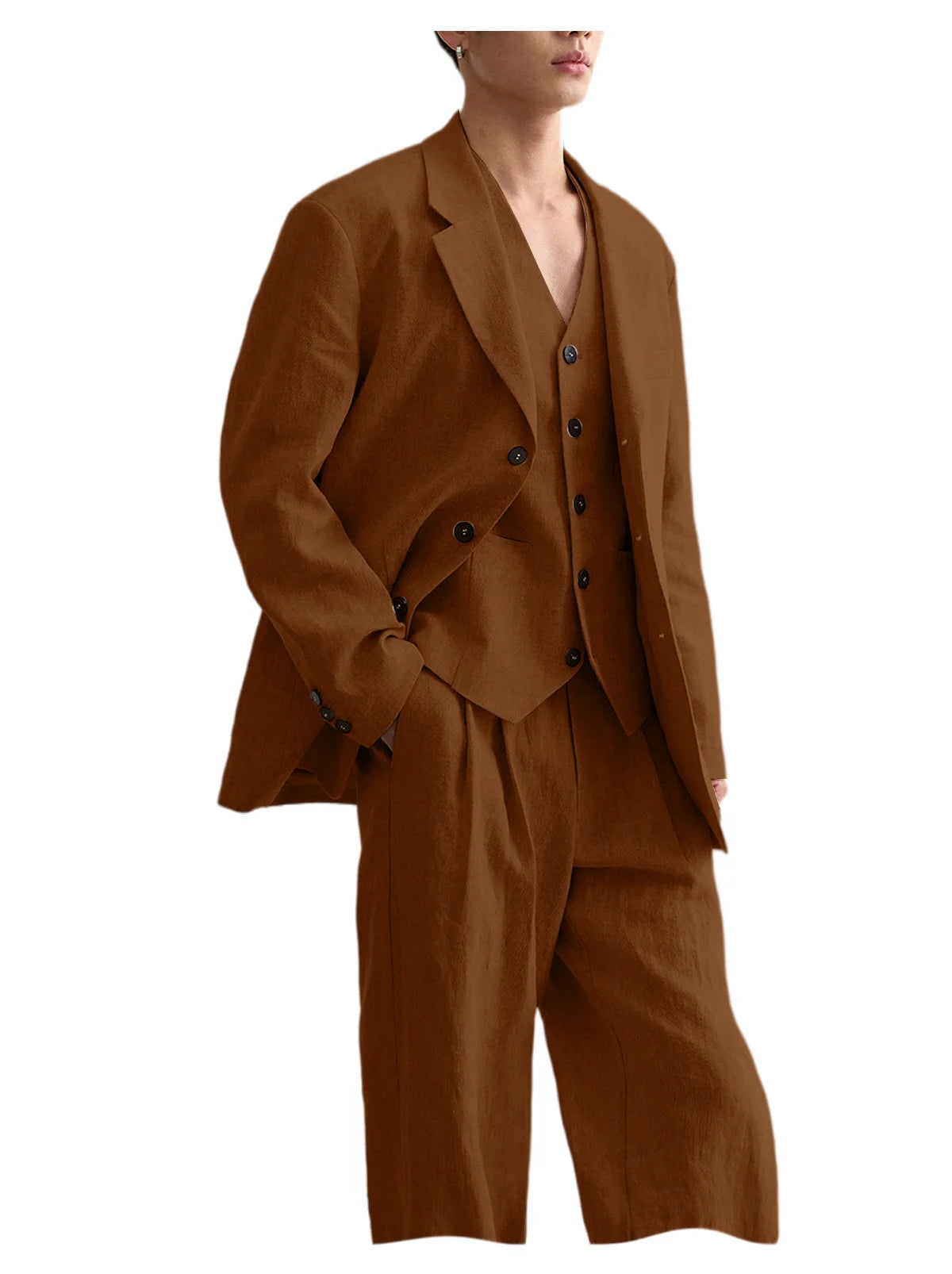 Costume Homme Lin 3 Pièces – CLEVI Paris
