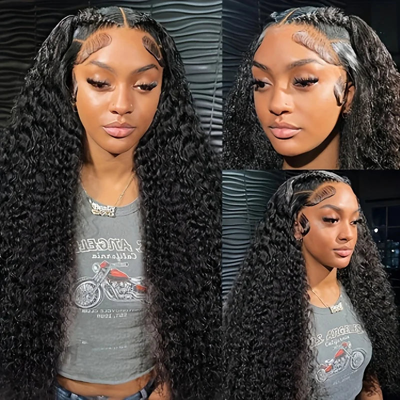 Perruque Lace Front Deep Wave Cheveux Humains Remy Hair 5x5 13x4 13x6 Densité 200% 16-42 Pouces – CLEVI Paris