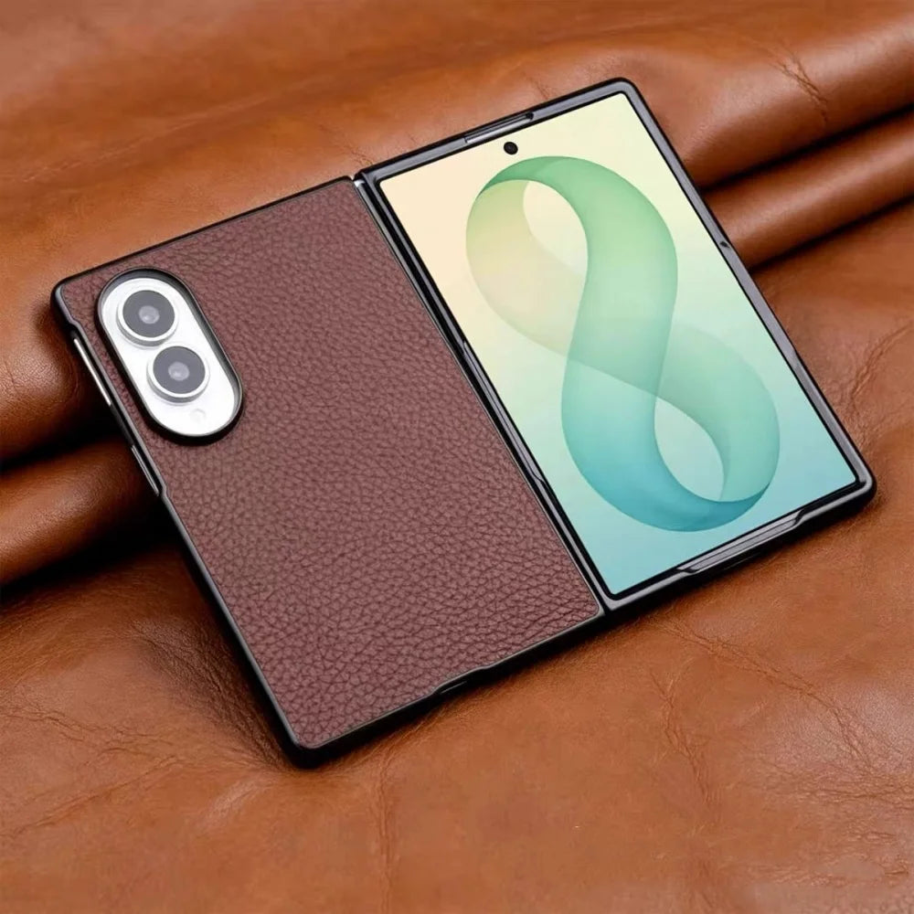 Étui Galaxy Z Fold8 en cuir véritable – CLEVI Paris