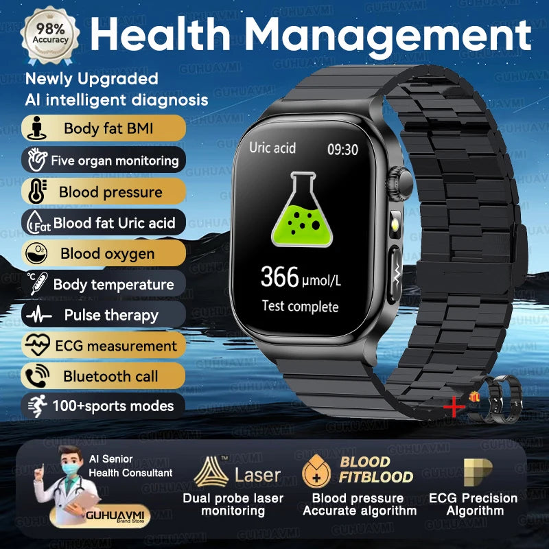 Montre connectée TK18 AMOLED 2,04 pouces – CLEVI Paris