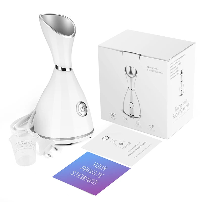 Sauna facial vapeur chaude à bras rotatif – CLEVI Paris