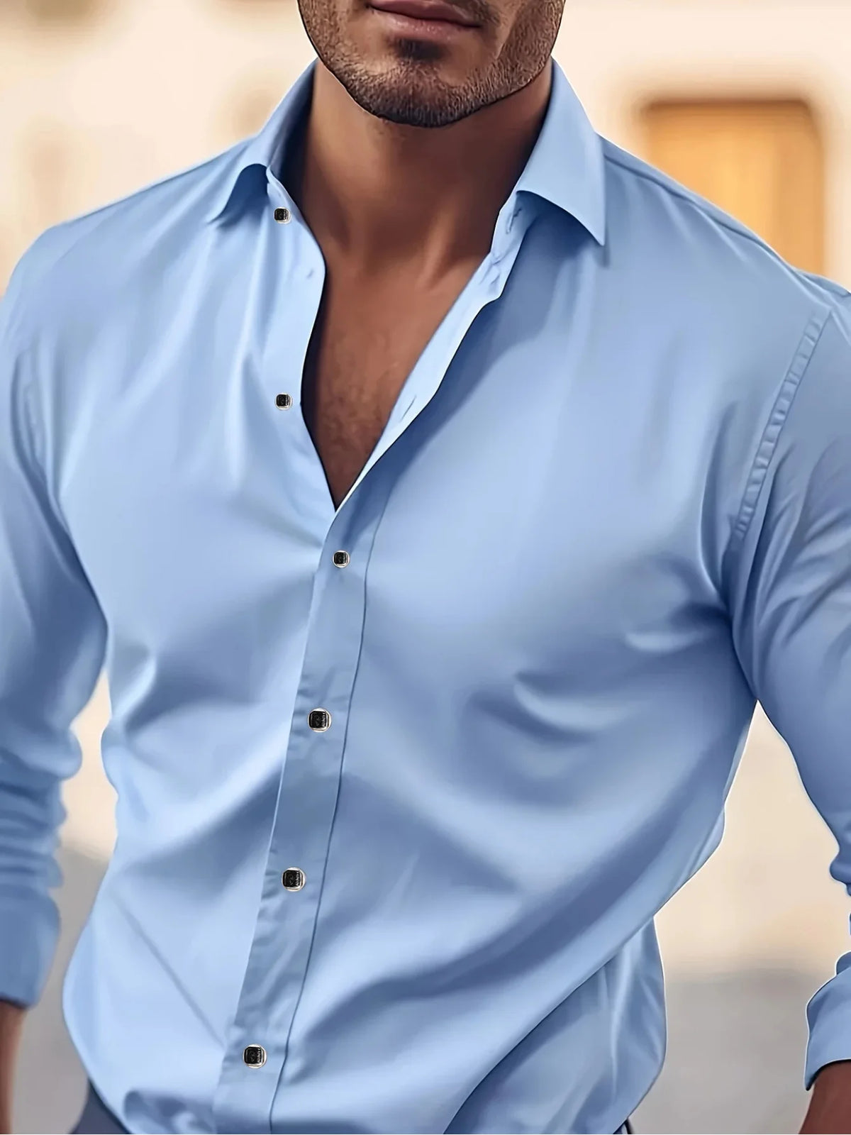 Chemise Homme Habillée à Col Revers – CLEVI Paris