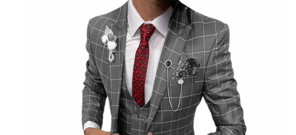 Costume homme 3 pièces, coupe droite – CLEVI Paris