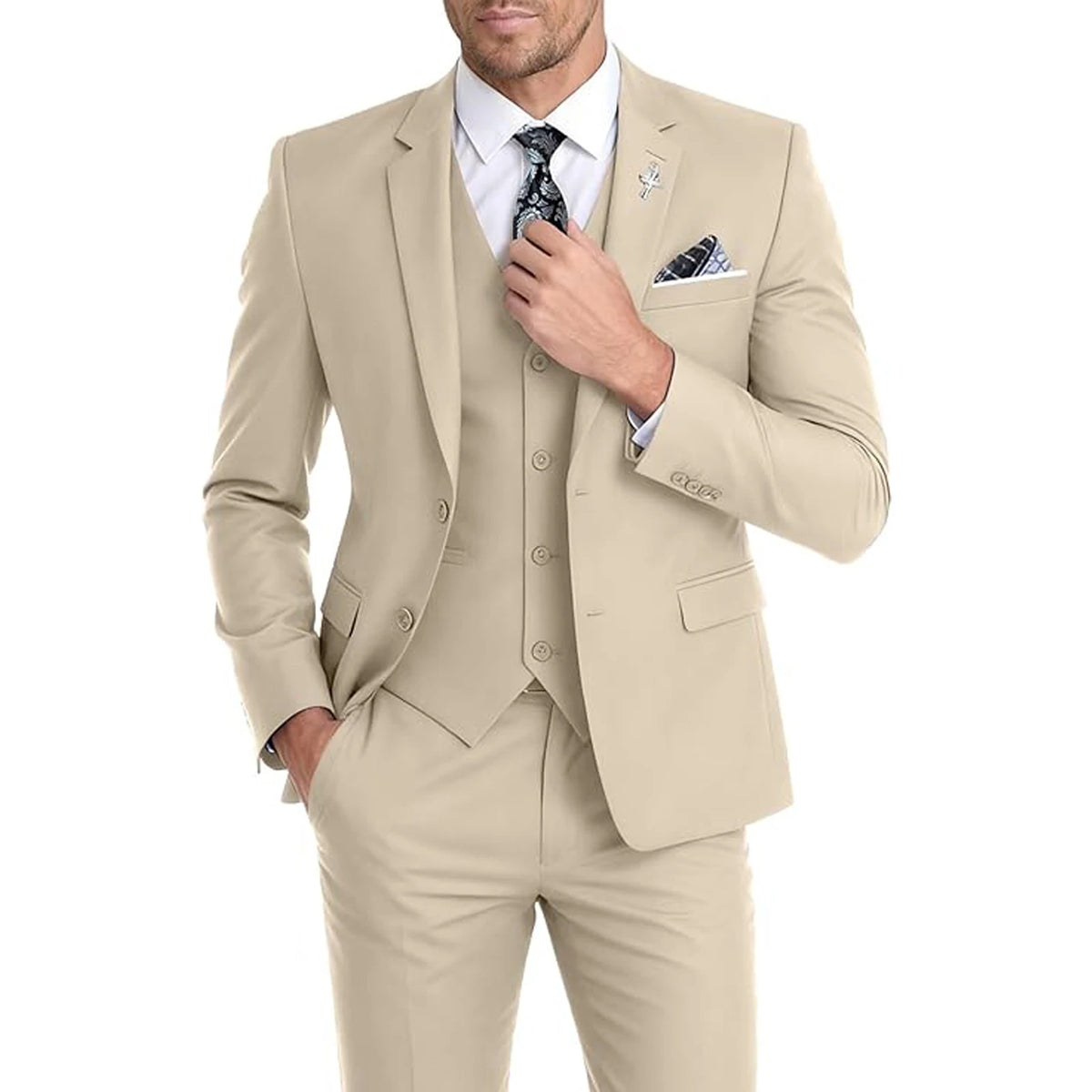 Costume 3 pièces homme slim – CLEVI Paris