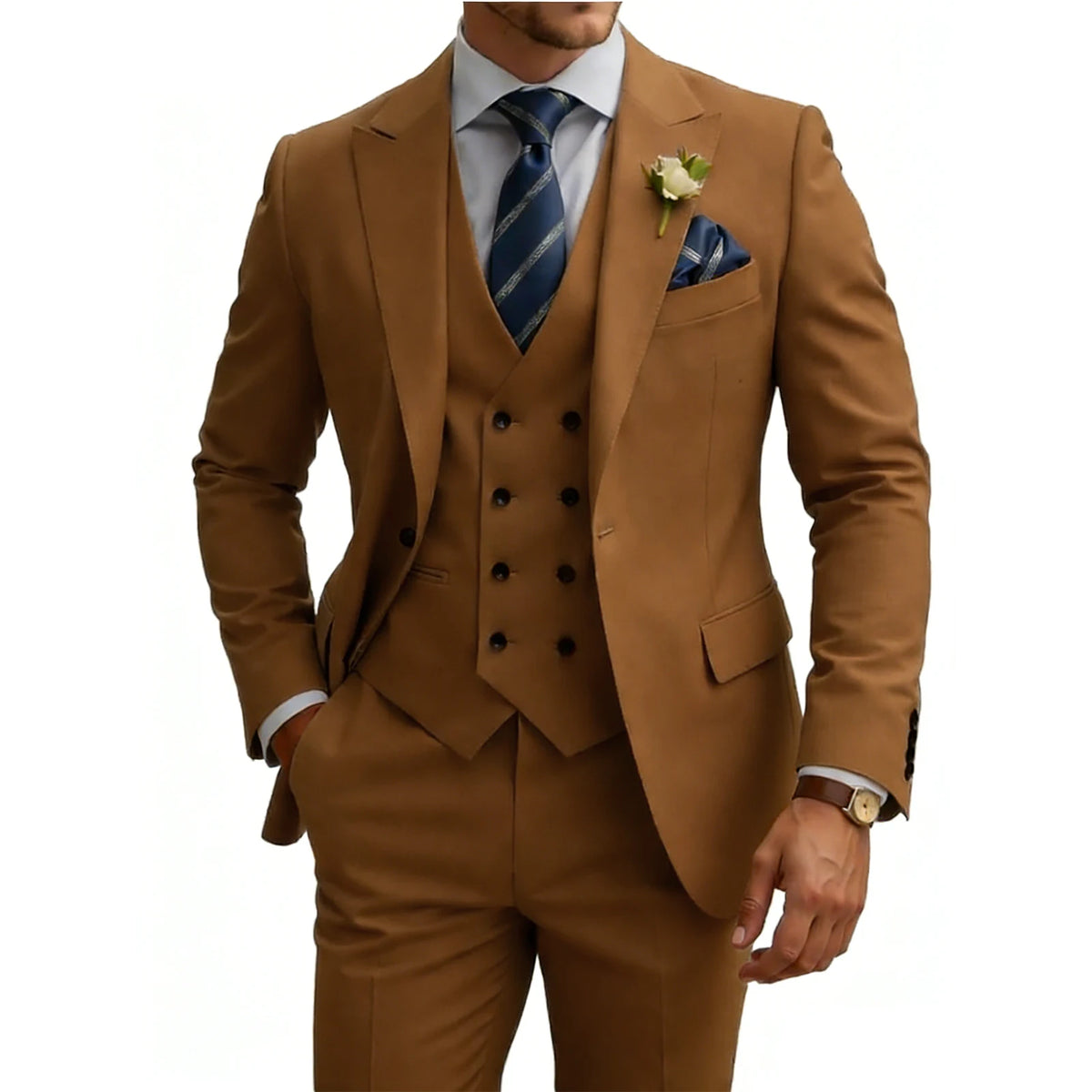 Costume homme 3 pièces, coupe ajustée – CLEVI Paris