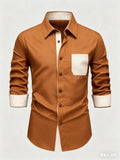 Chemise homme à pois et détails contrastés – CLEVI Paris