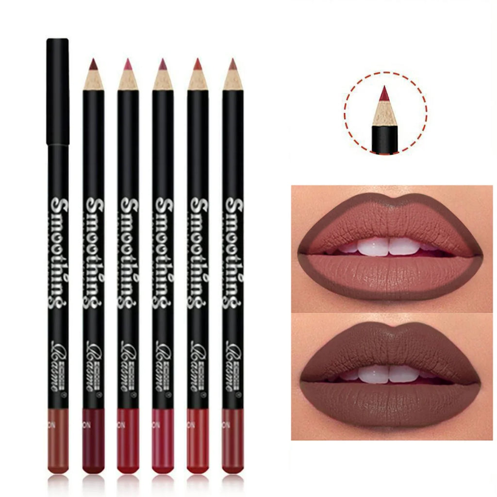 Crayon Contour Lèvres Mat Waterproof Longue Tenue 6 Teintes – CLEVI Paris
