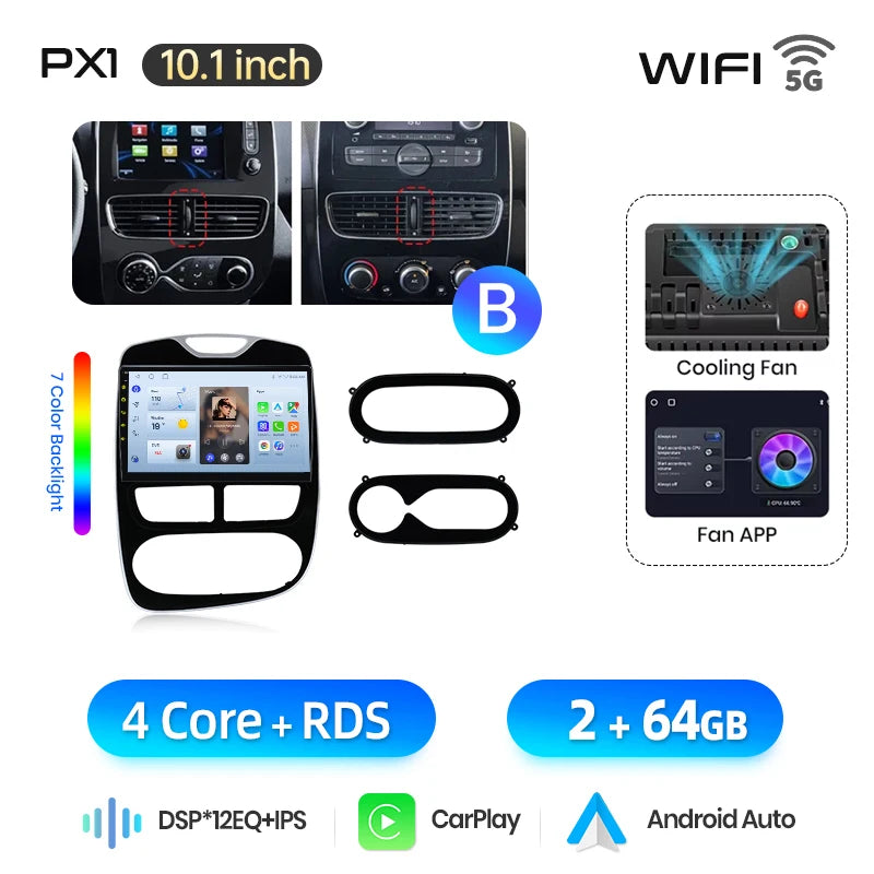 Autoradio AWESAFE Clio 4 CarPlay 2012–2019 – CLEVI Paris
