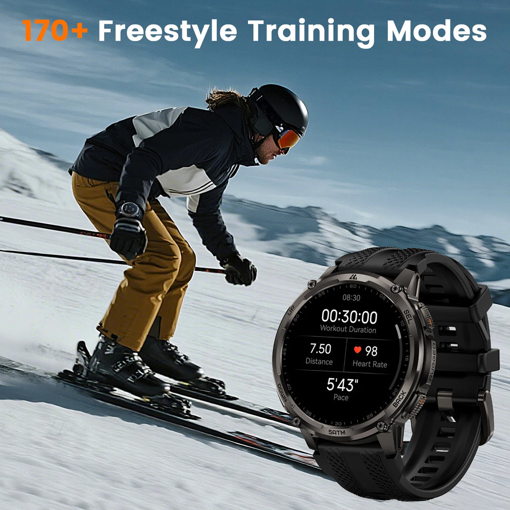 Montre KOSPET TANK T4C GPS et lampe LED – CLEVI Paris