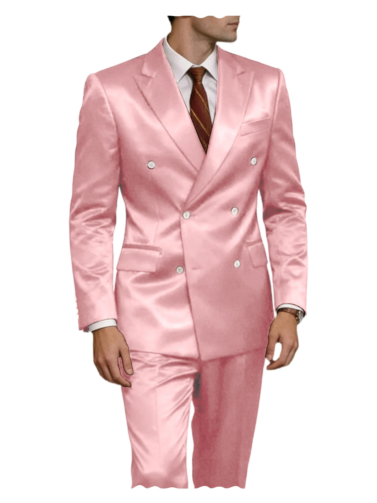 Smoking homme 2 pièces en satin – CLEVI Paris