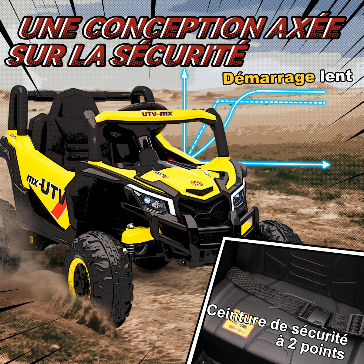 Buggy électrique enfant AIYAPLAY 12 V – CLEVI Paris