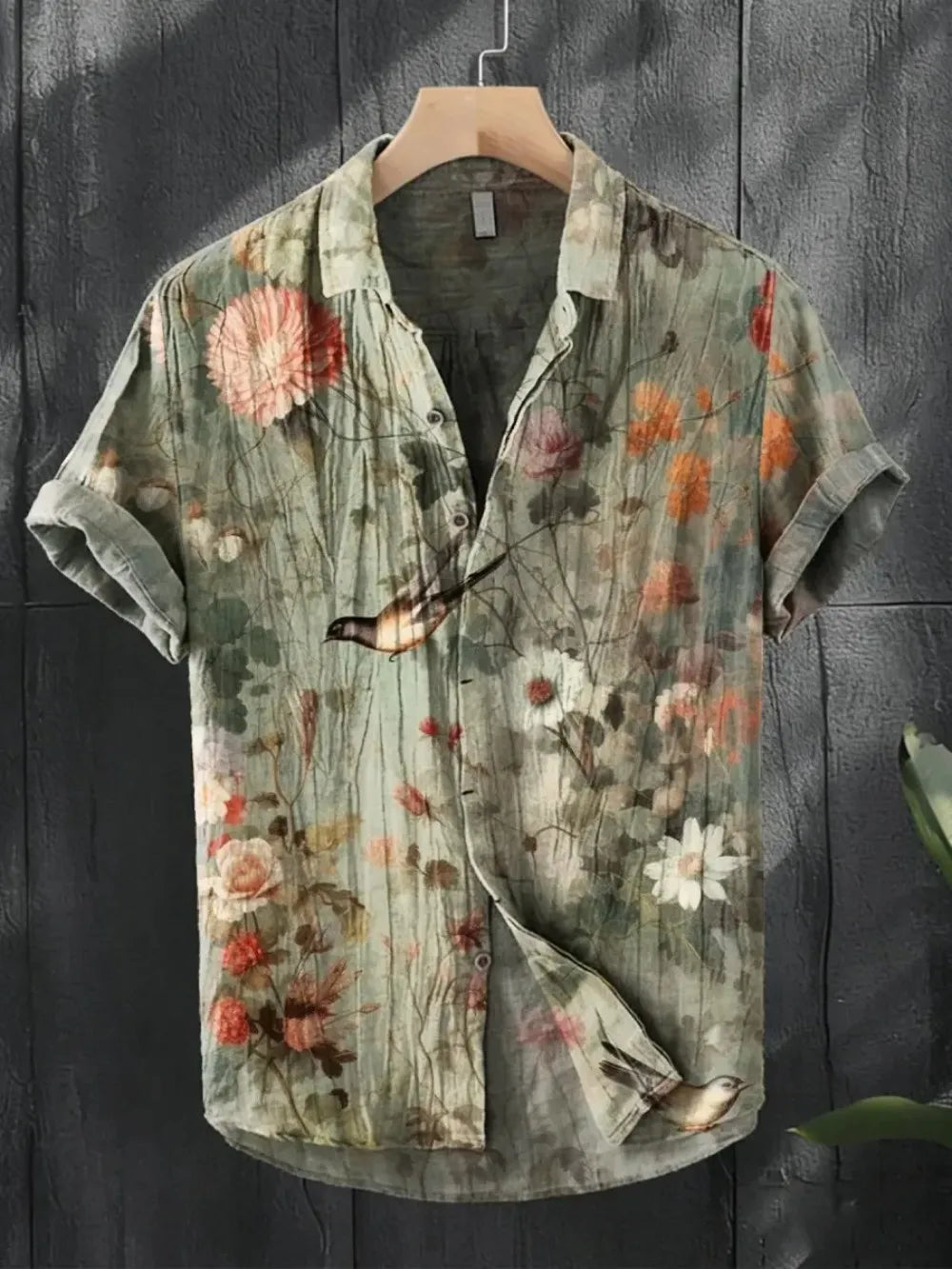 Chemise homme en lin à manches courtes – CLEVI Paris