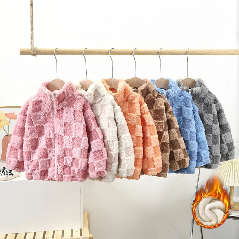 Veste polaire enfant zippée à col montant – CLEVI Paris