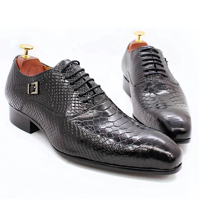 Oxford homme à lacets en cuir véritable – CLEVI Paris