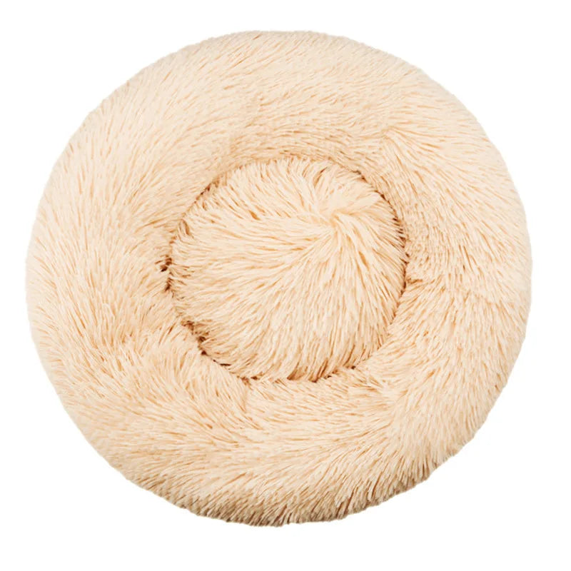 Lit rond en peluche chien et chat 40 à 90 cm – CLEVI Paris