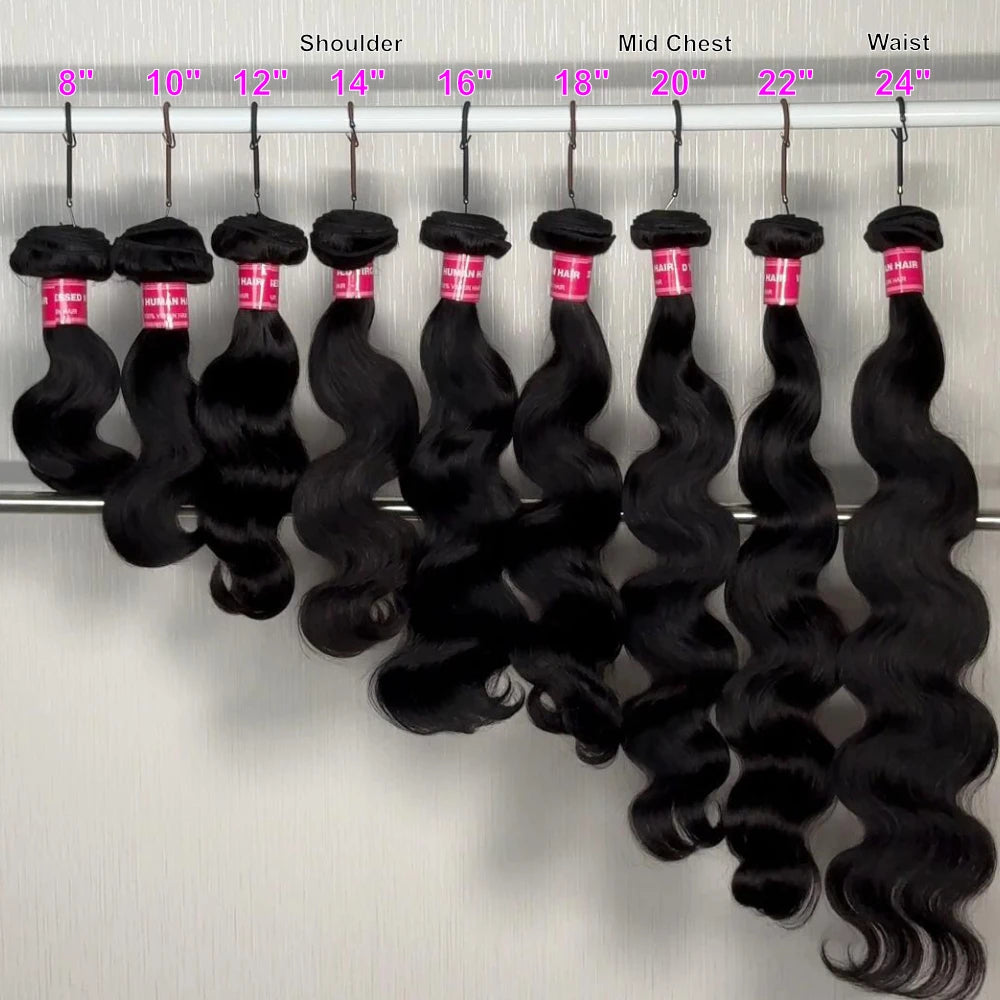 Extensions Cheveux Humains Body Wave Brésiliennes Virgin Hair 1/3/4 Mèches – CLEVI Paris