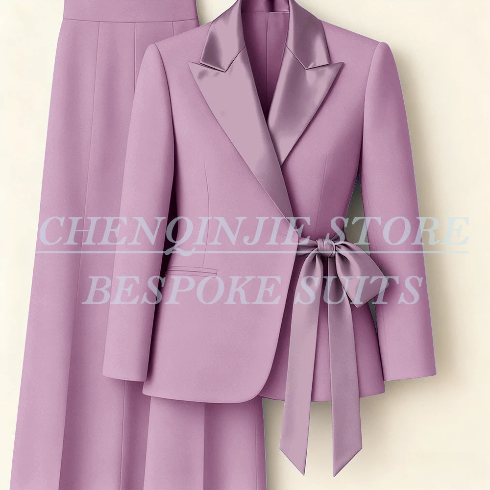 Tailleur femme blazer et pantalon large – CLEVI Paris