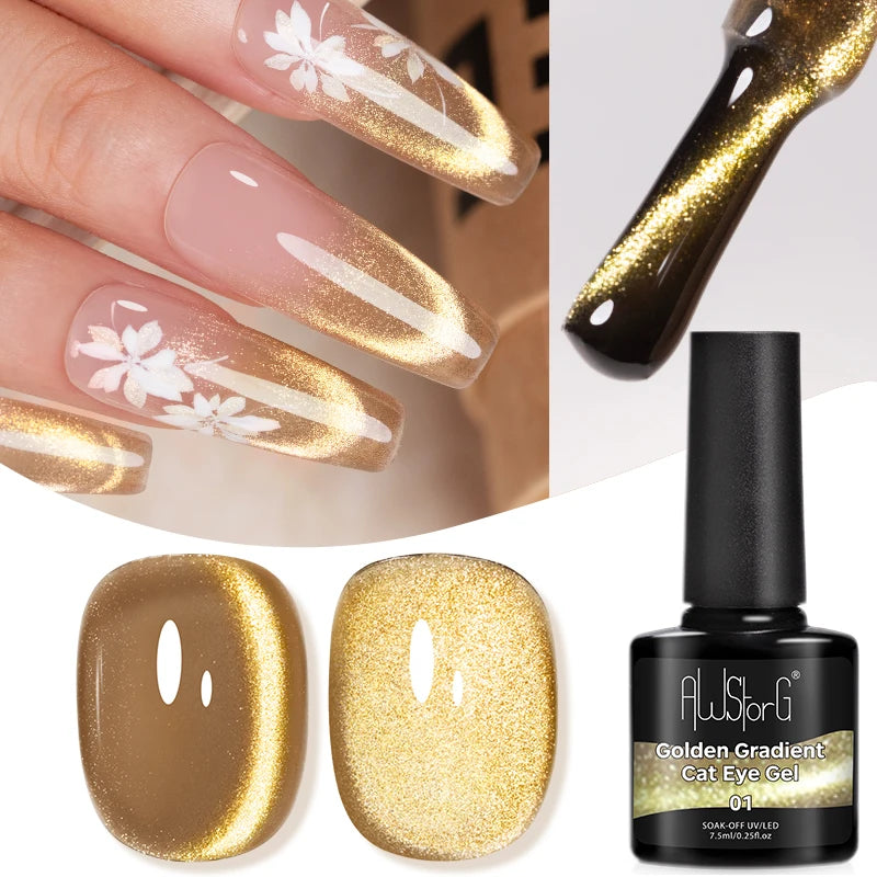 Vernis Gel UV Cat Eye AWStorG 7,5ml Semi-Permanent – CLEVI Paris