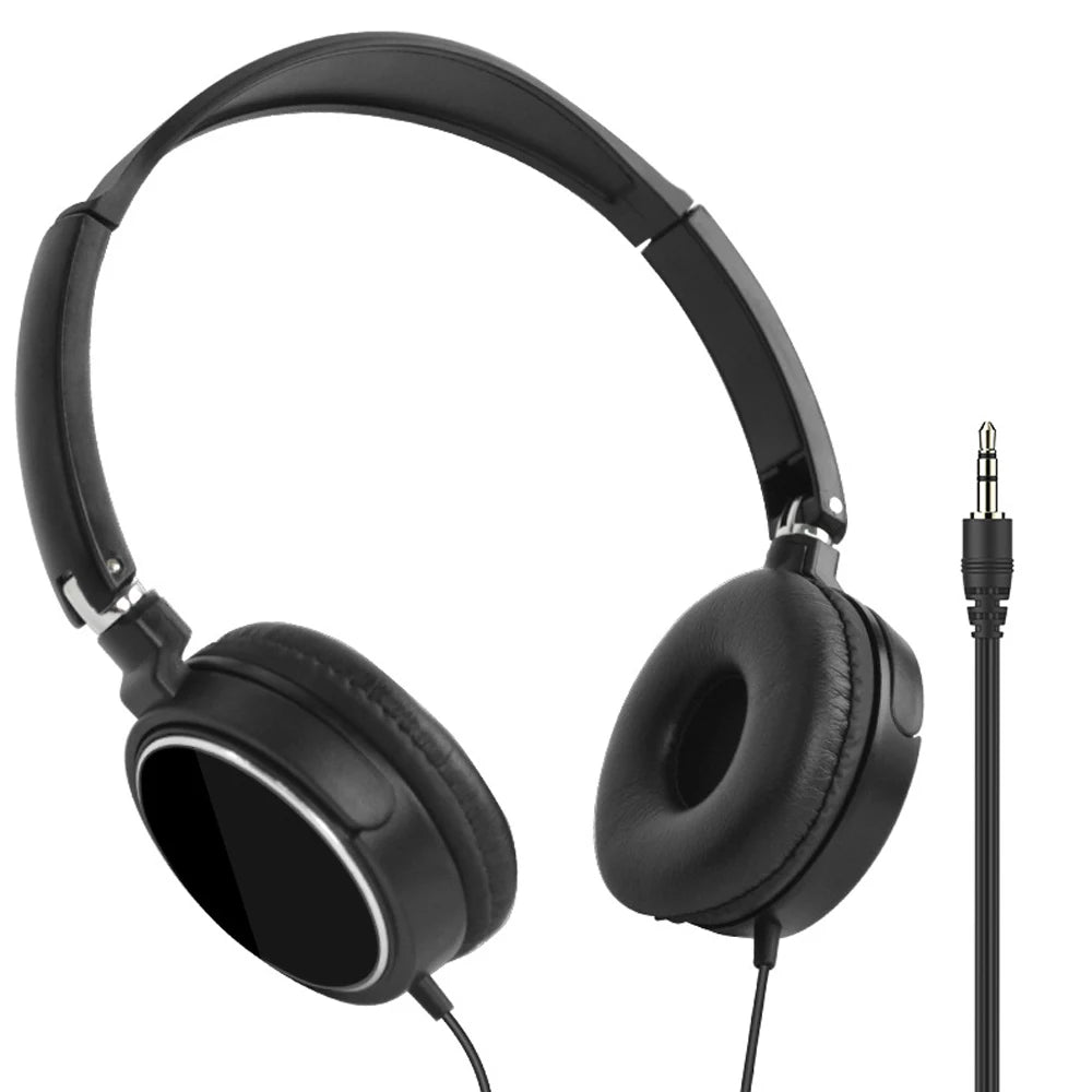 Casque Filaire Jack 3,5mm Pliable Bass Stéréo – CLEVI Paris