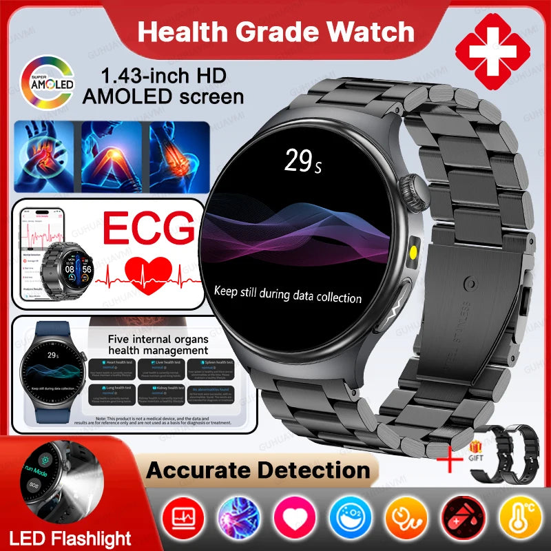 Montre connectée TK27 AMOLED 1,43″ – CLEVI Paris