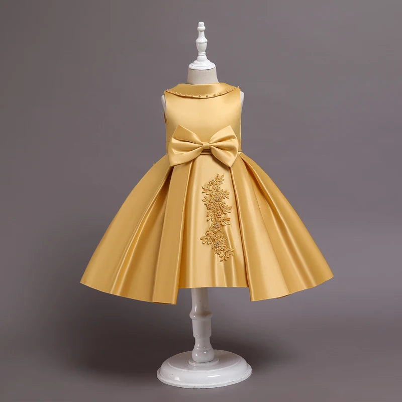 Robe princesse fille de cérémonie à fleurs – CLEVI Paris
