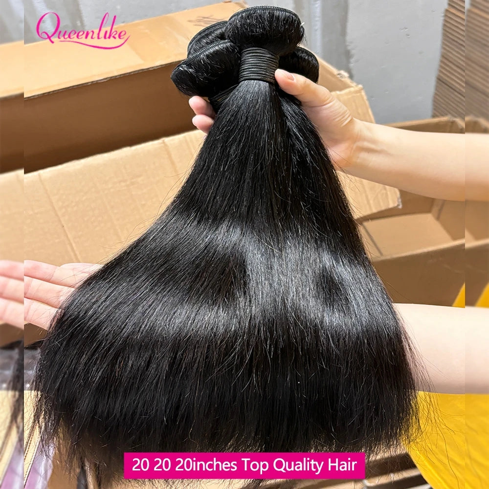 Bundles Cheveux Humains Straight + Closure HD Lace 2x6 Remy Hair Brésiliens 12A – CLEVI Paris