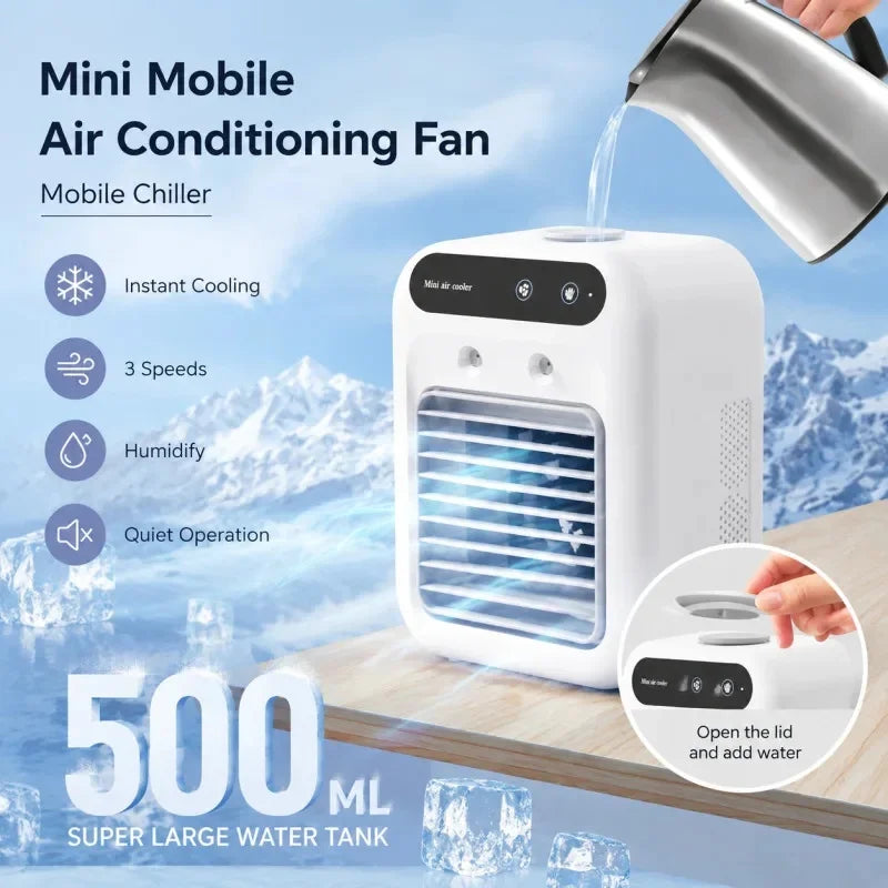 Ventilateur de bureau à brume L7/L8 USB-C – CLEVI Paris